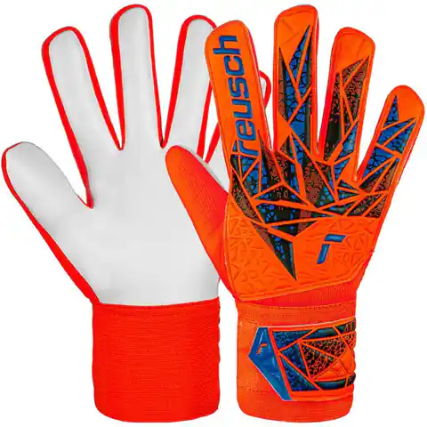 ⁨Rękawice bramkarskie Reusch Attrakt Starter Solid (kolor Pomarańczowy, rozmiar 8.5)⁩ w sklepie Wasserman.eu