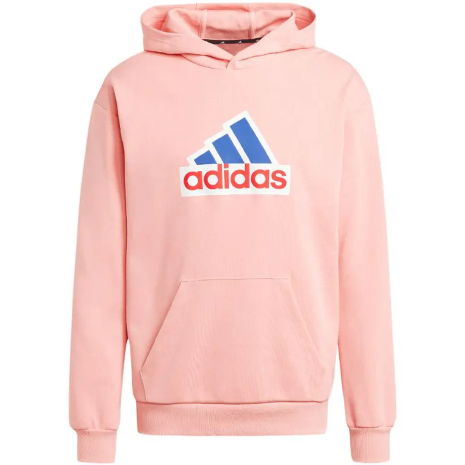 ⁨Bluza adidas FI Bos Hd Oly M (kolor Różowy, rozmiar 2XL)⁩ w sklepie Wasserman.eu