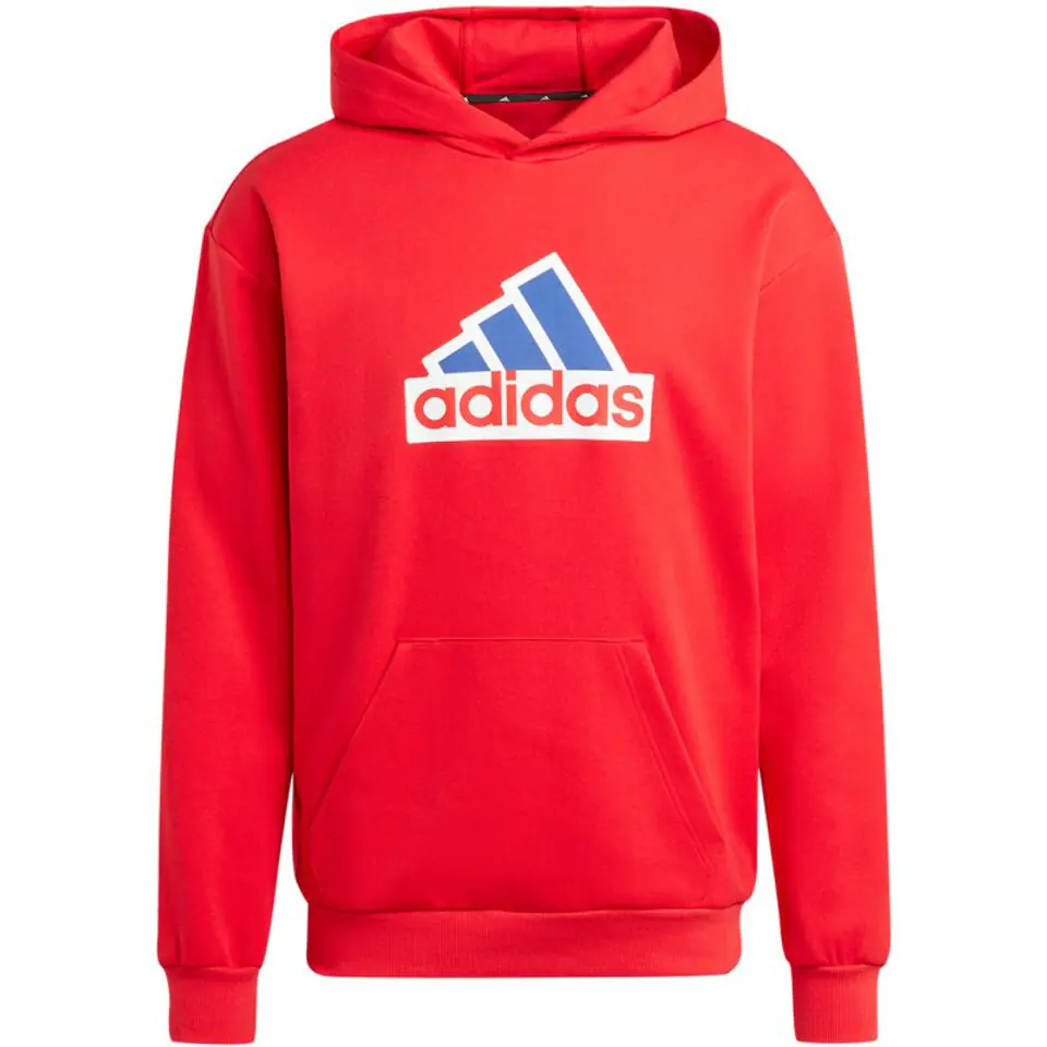 ⁨Bluza adidas FI Bos Hd Oly M (kolor Czerwony, rozmiar L)⁩ w sklepie Wasserman.eu