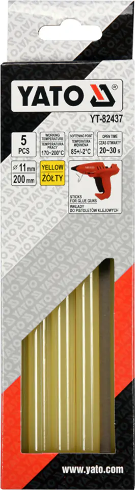 ⁨ADHESIVE INSERTS 11,2X200MM 5PCS YELLOW⁩ at Wasserman.eu