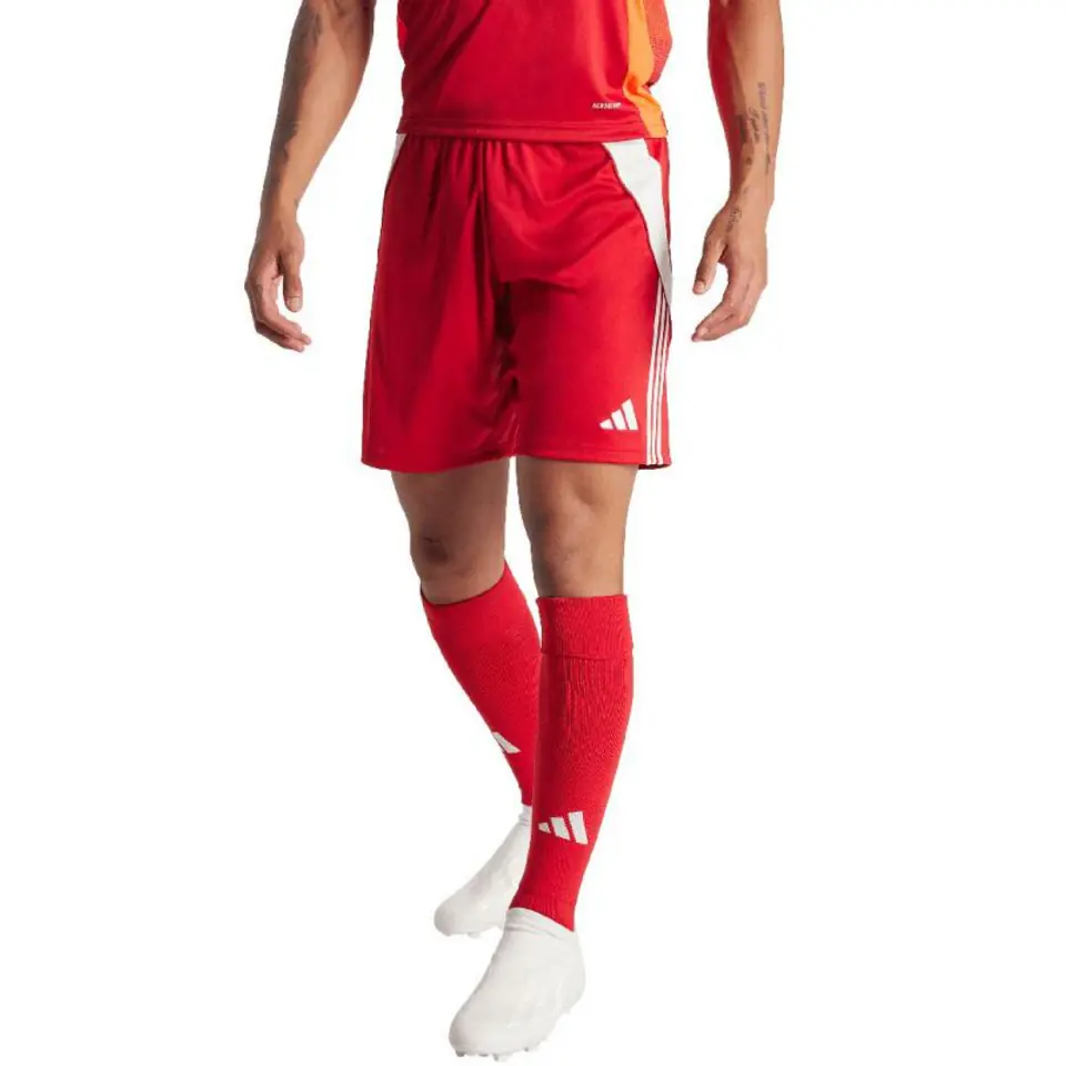 ⁨Spodenki adidas Tiro 24 M (kolor Czerwony, rozmiar L)⁩ w sklepie Wasserman.eu
