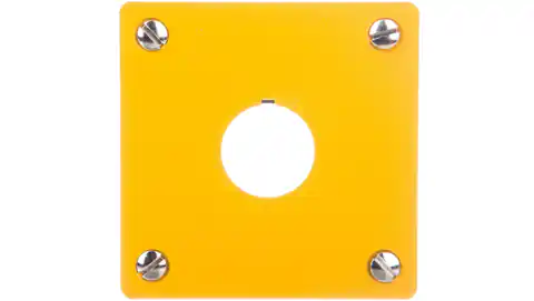 ⁨Płyta czołowa do montażu podtynkowego 1-otwór (żółta) 22mm M22-EY1 216542⁩ w sklepie Wasserman.eu