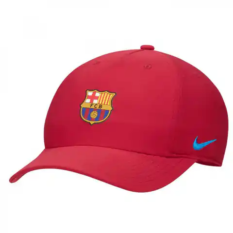 ⁨Czapka z daszkiem Nike FC Barcelona Club Cap US CB L FN4859 (kolor Czerwony)⁩ w sklepie Wasserman.eu
