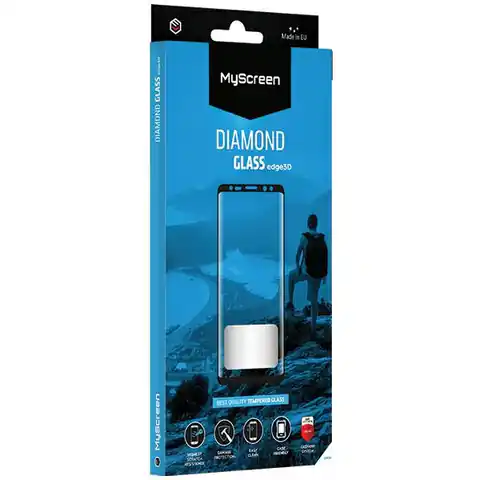 ⁨MS Diamond Glass Edge 3D Honor Magic6 Lite 5G czarny/black, Tempered Glass⁩ w sklepie Wasserman.eu