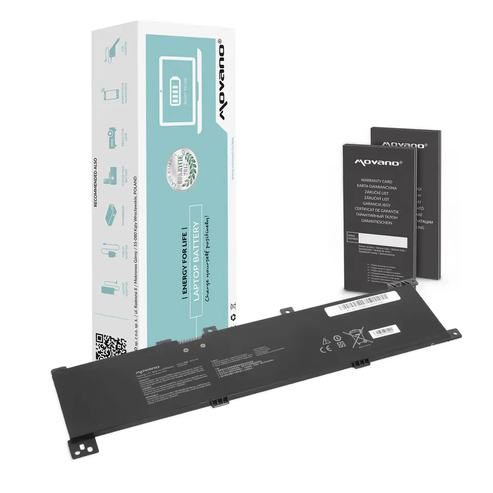 ⁨Bateria Movano do Asus Vivobook 17 A705, N705, X705 Pro⁩ w sklepie Wasserman.eu