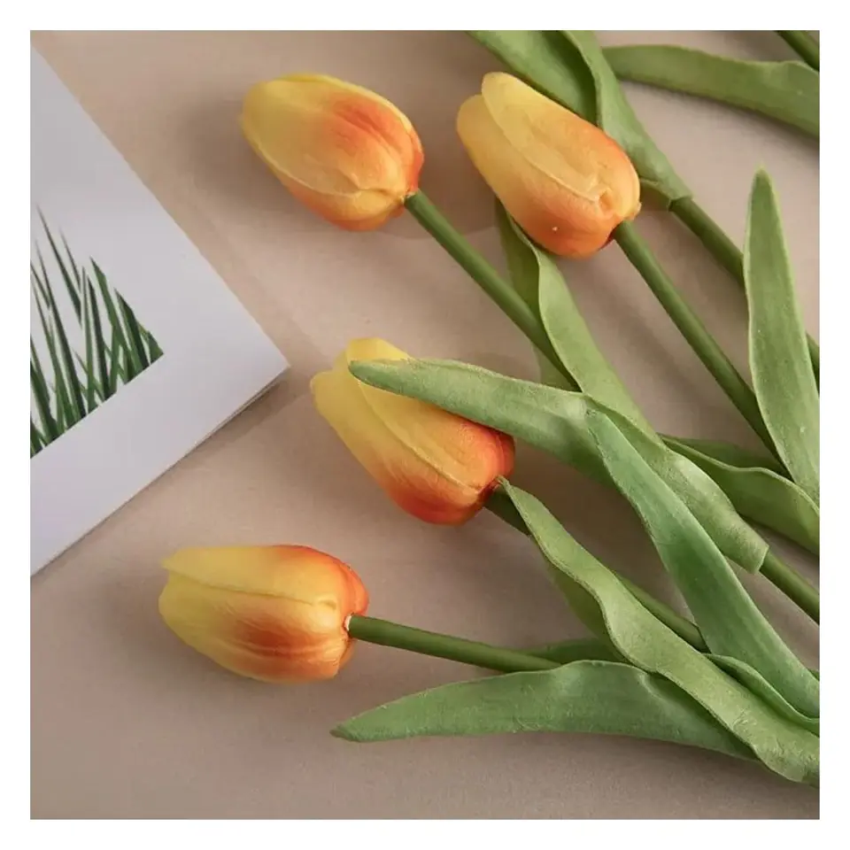 ⁨Sztuczna roślina ozdoba Tulipan 36 cm 1 szt SZR06ZO⁩ w sklepie Wasserman.eu