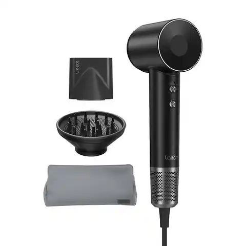 ⁨Laifen Swift Premium hair dryer with ionisation (black and silver)⁩ at Wasserman.eu