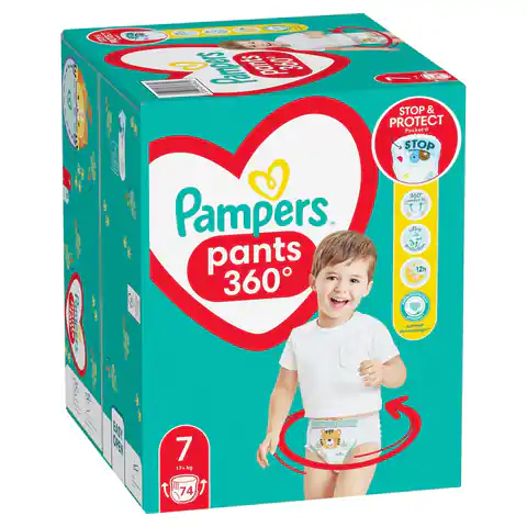 ⁨Pampers Pants Boy/Girl 7 74 pc(s)⁩ at Wasserman.eu