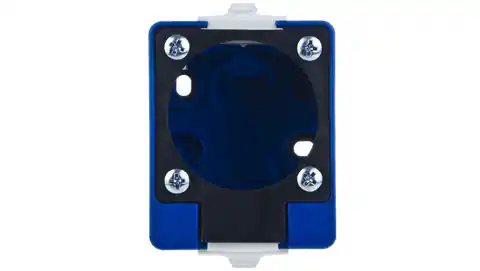 ⁨Box for single-phase sockets with flanges 50x50mm blue 106-0h⁩ at Wasserman.eu