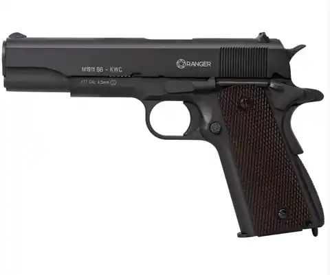 ⁨Air pistol Ranger M1911 Diabolo KWC cal. 4.5 2X6 Shots Metal Slide CO2⁩ at Wasserman.eu