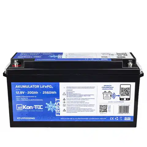 ⁨LiFePO4 battery - Kon-TEC (12,8 V) 200 Ah heating mats⁩ at Wasserman.eu