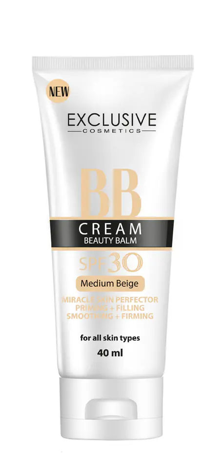 ⁨EXCLUSIVE BB Cream Beauty Balm SPF 30 Medium Beige 40 ml⁩ w sklepie Wasserman.eu
