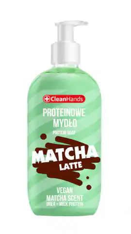 ⁨CLEAN HANDS Proteinowe mydło Matcha Latte 500 ml⁩ w sklepie Wasserman.eu