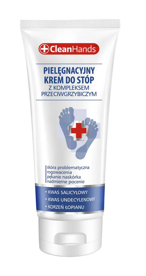 ⁨CLEAN HANDS Krem do stóp z kompleksem przeciwgrzybicznym 75 ml⁩ w sklepie Wasserman.eu