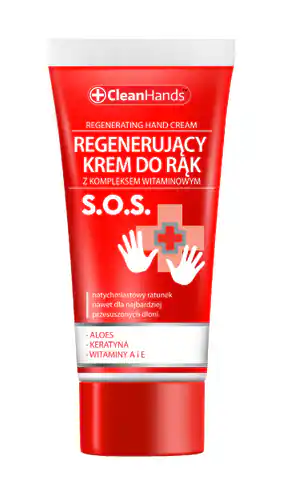 ⁨CLEAN HANDS Regenerujący krem do rąk S.O.S 30 ml⁩ w sklepie Wasserman.eu