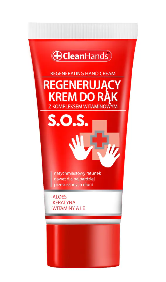 ⁨CLEAN HANDS Regenerujący krem do rąk S.O.S 30 ml⁩ w sklepie Wasserman.eu