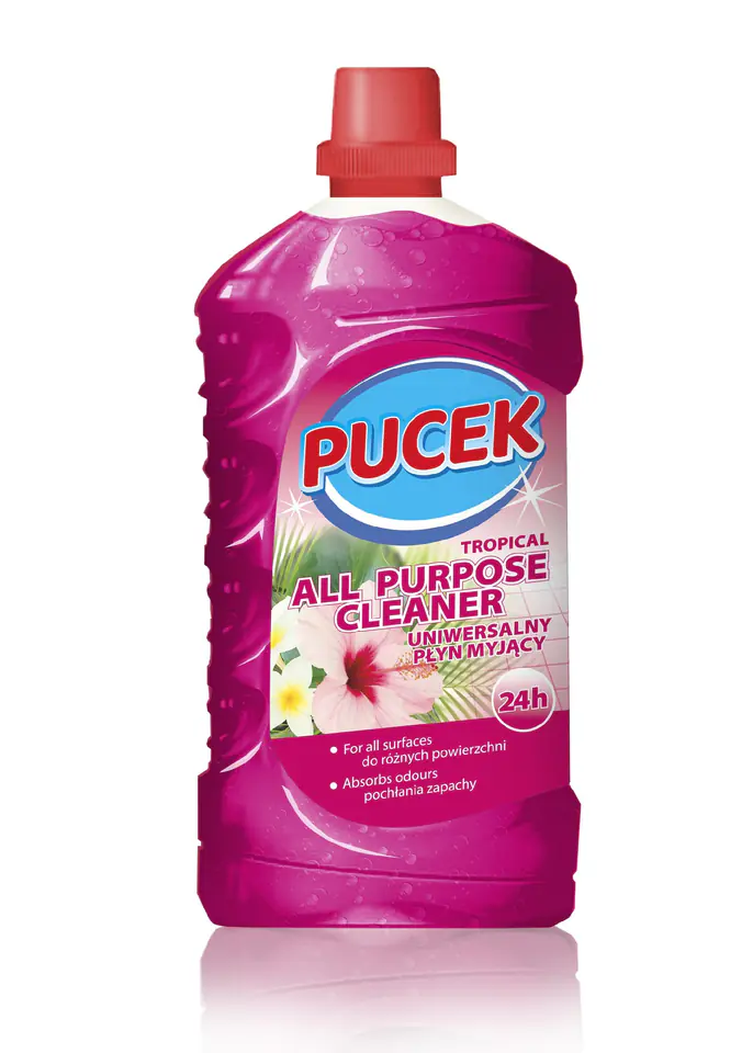 ⁨PUCEK Uniwersalny Płyn myjący - Tropical 1000ml⁩ w sklepie Wasserman.eu