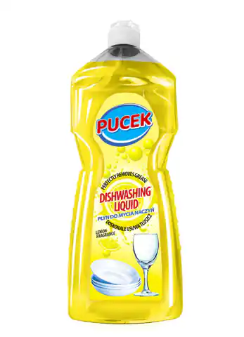 ⁨PUCEK Płyn do mycia naczyń - cytrynowy 1000ml⁩ w sklepie Wasserman.eu