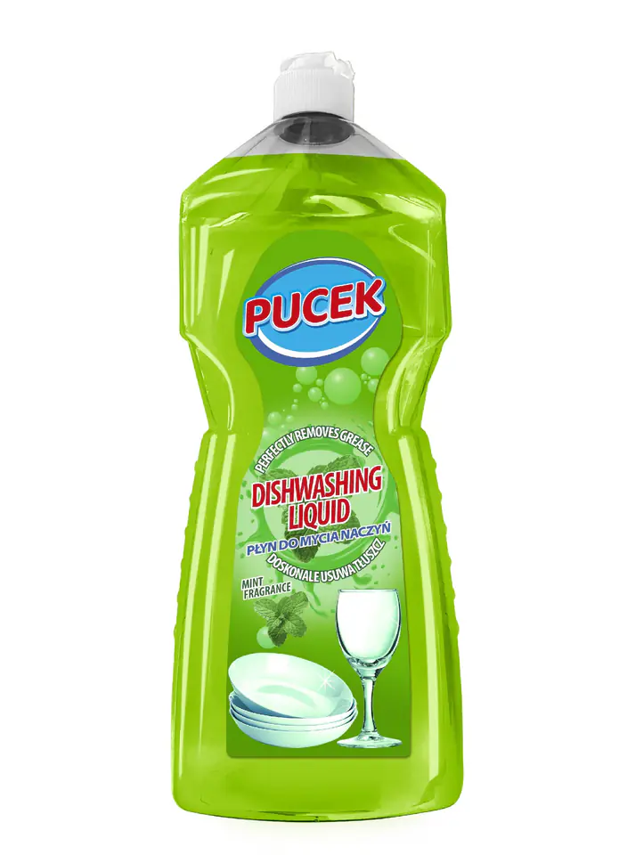 ⁨PUCEK Płyn do mycia naczyń - miętowy 1000ml⁩ w sklepie Wasserman.eu