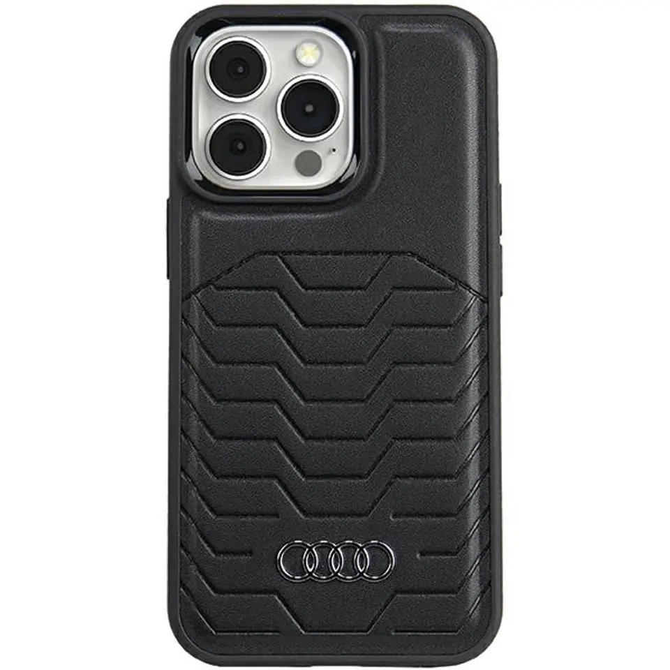 ⁨Audi Synthetic Leather MagSafe iPhone 13 Pro / 13 6.1" czarny/black hardcase AU-TPUPCMIP13P-GT/D3-BK⁩ w sklepie Wasserman.eu