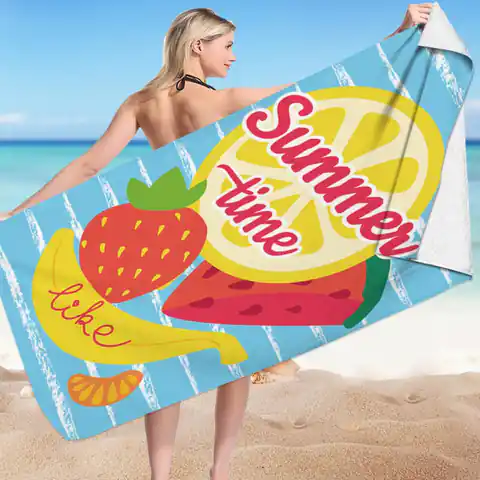 ⁨Ręcznik plażowy prostokątny SUMMER TIME 150x70 REC54WZ6⁩ w sklepie Wasserman.eu