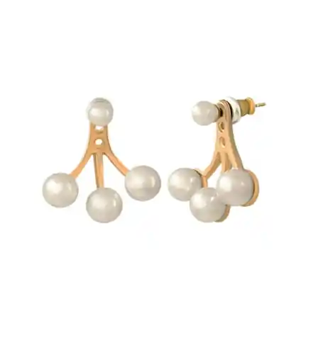 ⁨Double-sided pearl earrings (P4538AU)⁩ at Wasserman.eu