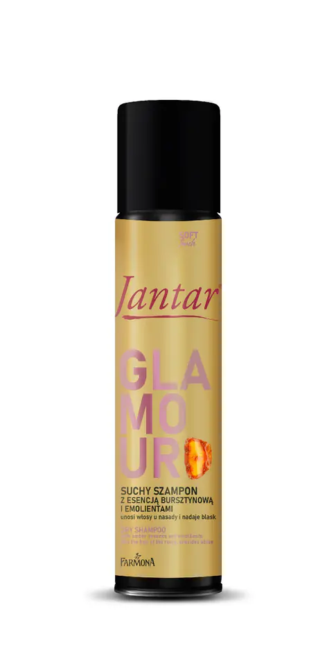 ⁨JANTAR Glamour Suchy szampon z esencją bursztynową i emolientami 180 ml⁩ w sklepie Wasserman.eu