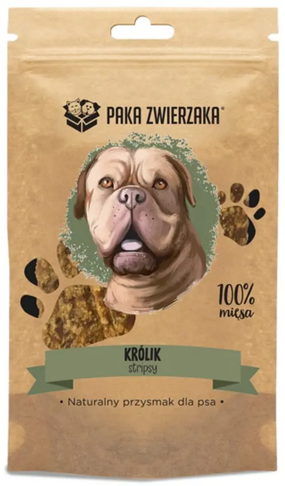 ⁨Paka Zwierzaka Stripsy Królik 100% 70g⁩ w sklepie Wasserman.eu