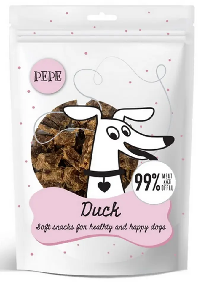 ⁨Paka Zwierzaka PEPE Mini Chunkies Duck (kaczka) 70g⁩ w sklepie Wasserman.eu