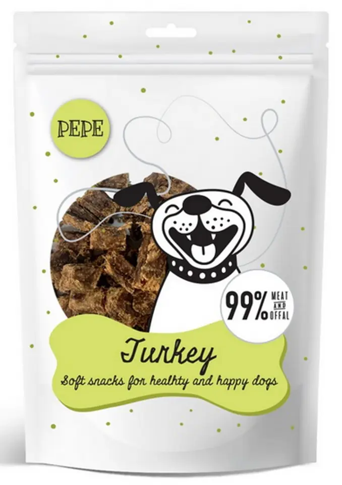 ⁨PEPE Mini Chunkies Turkey Pet Pack (Turkey) 80g⁩ at Wasserman.eu