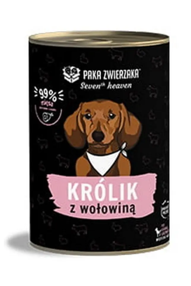Paka Zwierzaka Seventh Heaven Rabbit & Beef puszka 400g w sklepie Wasserman.eu