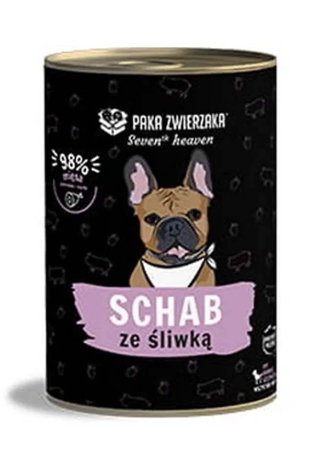 Paka Zwierzaka Seventh Heaven Pork & Plum puszka 400g w sklepie Wasserman.eu