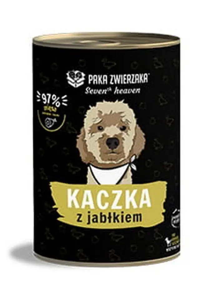 ⁨Paka Zwierzaka Seventh Heaven Duck & Apple puszka 400g⁩ w sklepie Wasserman.eu