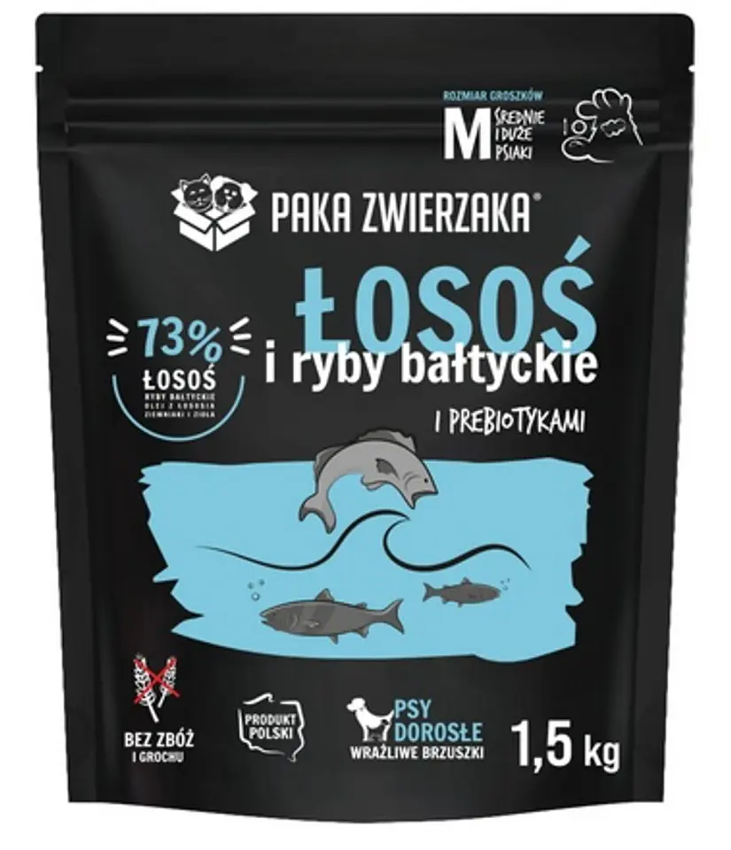 ⁨Paka Zwierzaka Seventh Heaven Łosoś z rybami bałtyckimi 1,5kg⁩ w sklepie Wasserman.eu