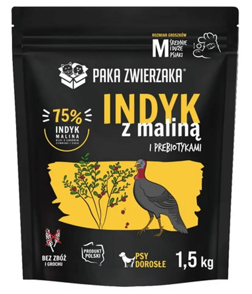⁨Paka Zwierzaka Seventh Heaven Indyk z maliną 1,5kg⁩ w sklepie Wasserman.eu