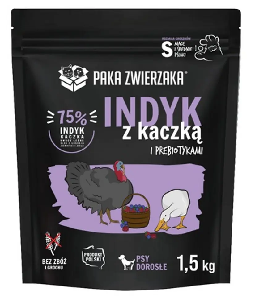 ⁨Paka Zwierzaka Seventh Heaven Indyk z kaczką Mini 1,5kg⁩ w sklepie Wasserman.eu