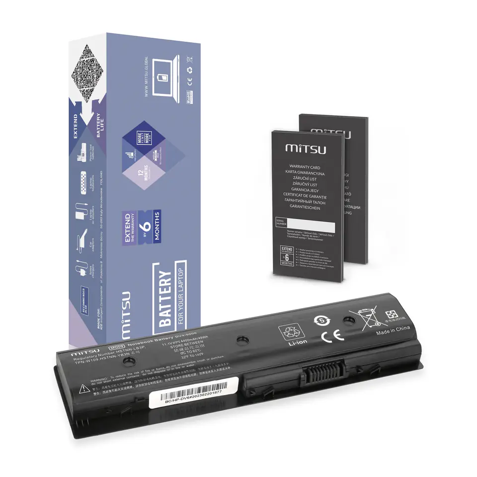 ⁨Mitsu Battery for HP dv4-5000, dv6-7000⁩ at Wasserman.eu
