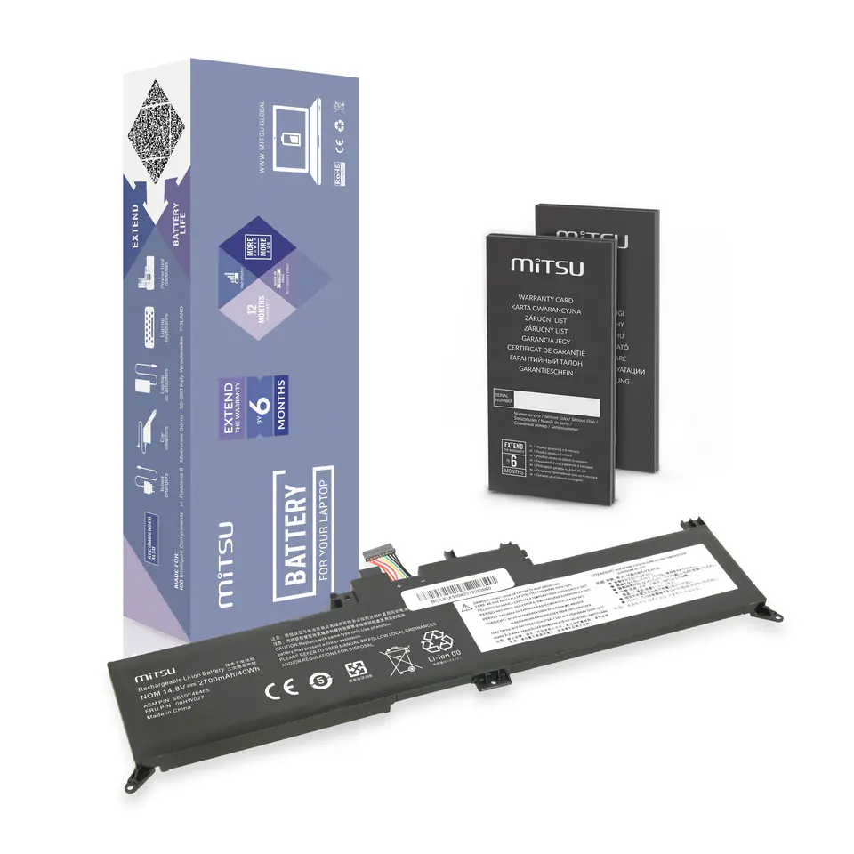 ⁨Bateria Mitsu do Lenovo ThinkPad Yoga 260 370 X380⁩ w sklepie Wasserman.eu