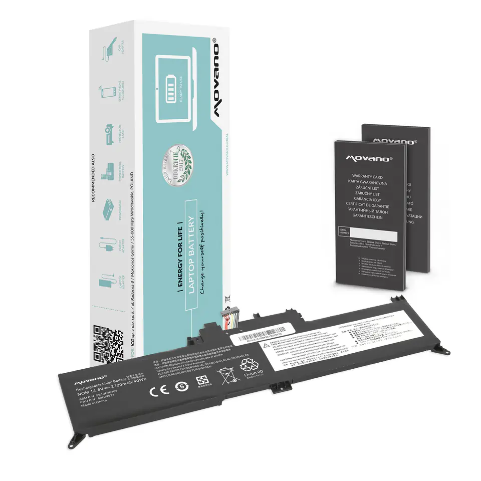 ⁨Bateria Movano do Lenovo ThinkPad Yoga 260 370 X380⁩ w sklepie Wasserman.eu