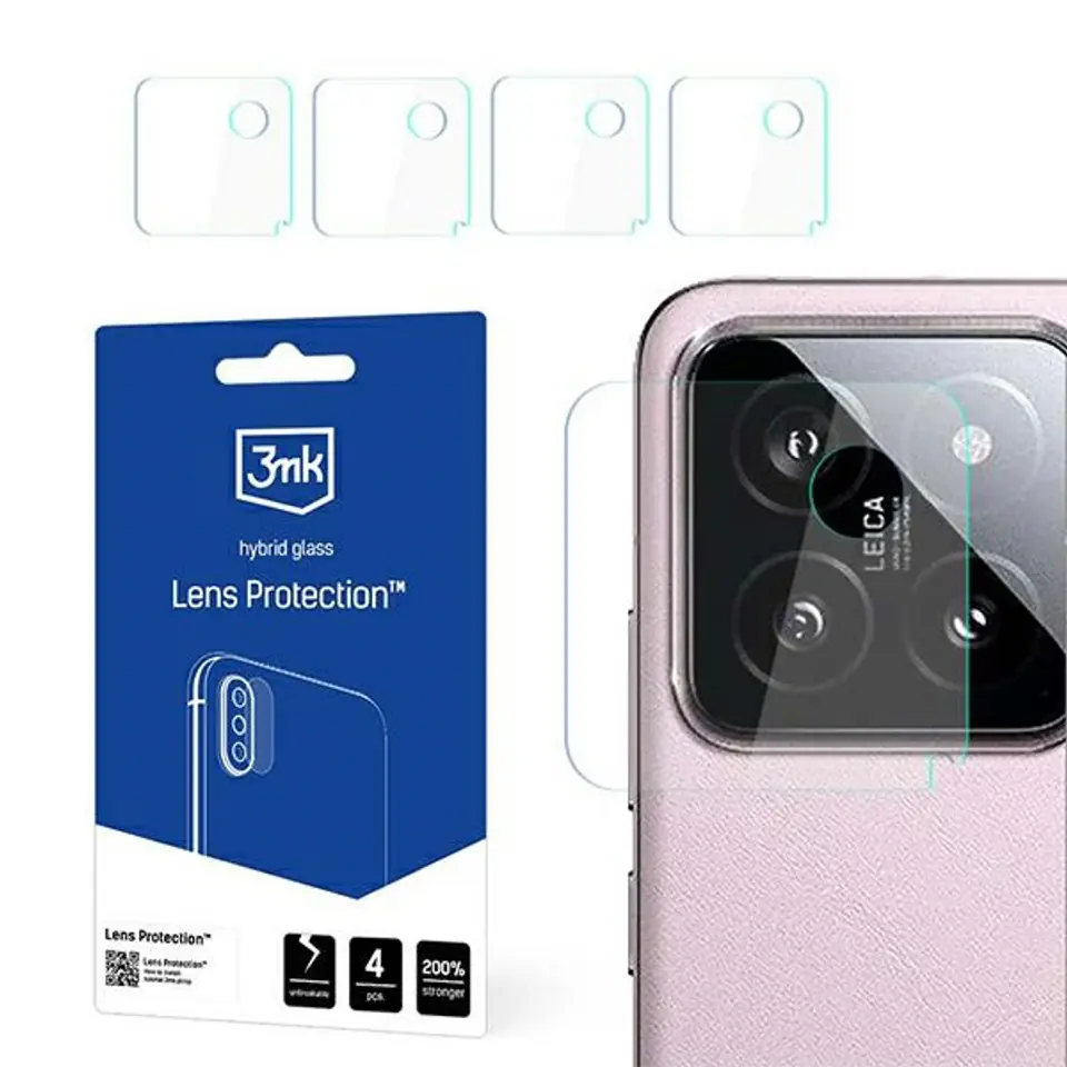 ⁨3MK Lens Protect Xiaomi 14 Ochrona na obiektyw aparatu 4szt⁩ w sklepie Wasserman.eu