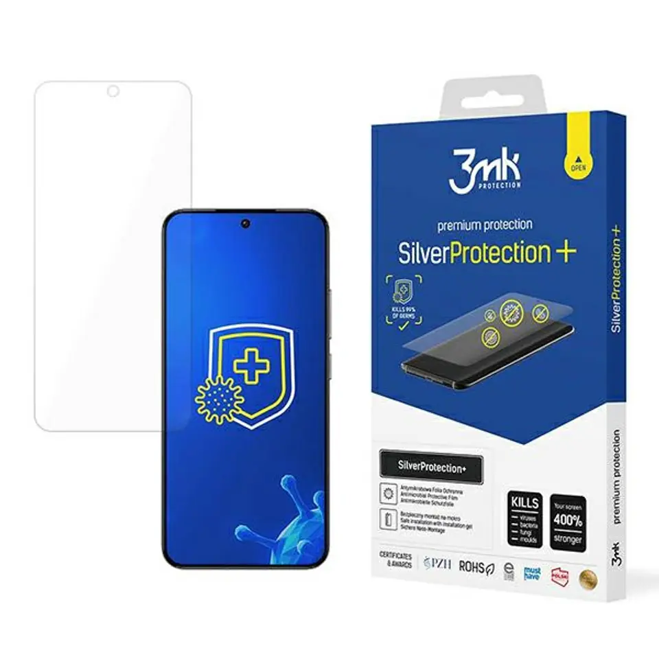 ⁨3MK Silver Protect+ Xiaomi 14 Folia Antymikrobowa montowana na mokro⁩ w sklepie Wasserman.eu