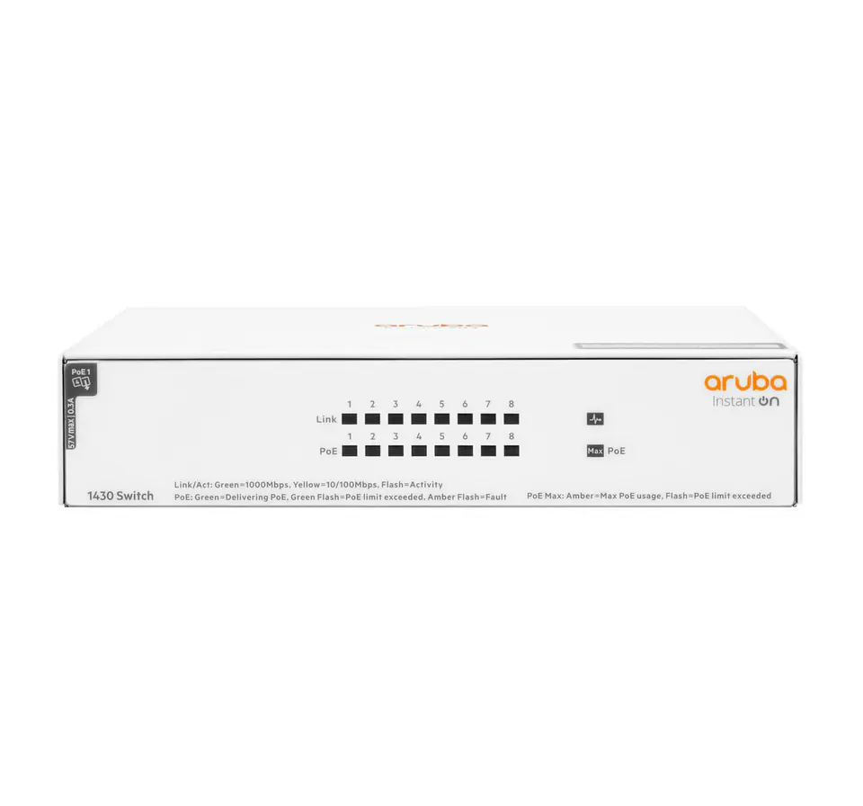 ⁨Hewlett Packard Enterprise Aruba Instant On 1430 8G⁩ w sklepie Wasserman.eu