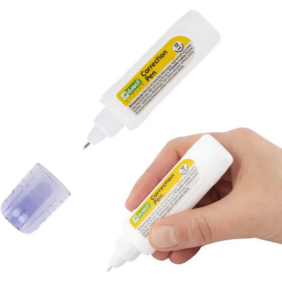 ⁨Korektor w piórze D.RECT 12ml 007197⁩ w sklepie Wasserman.eu