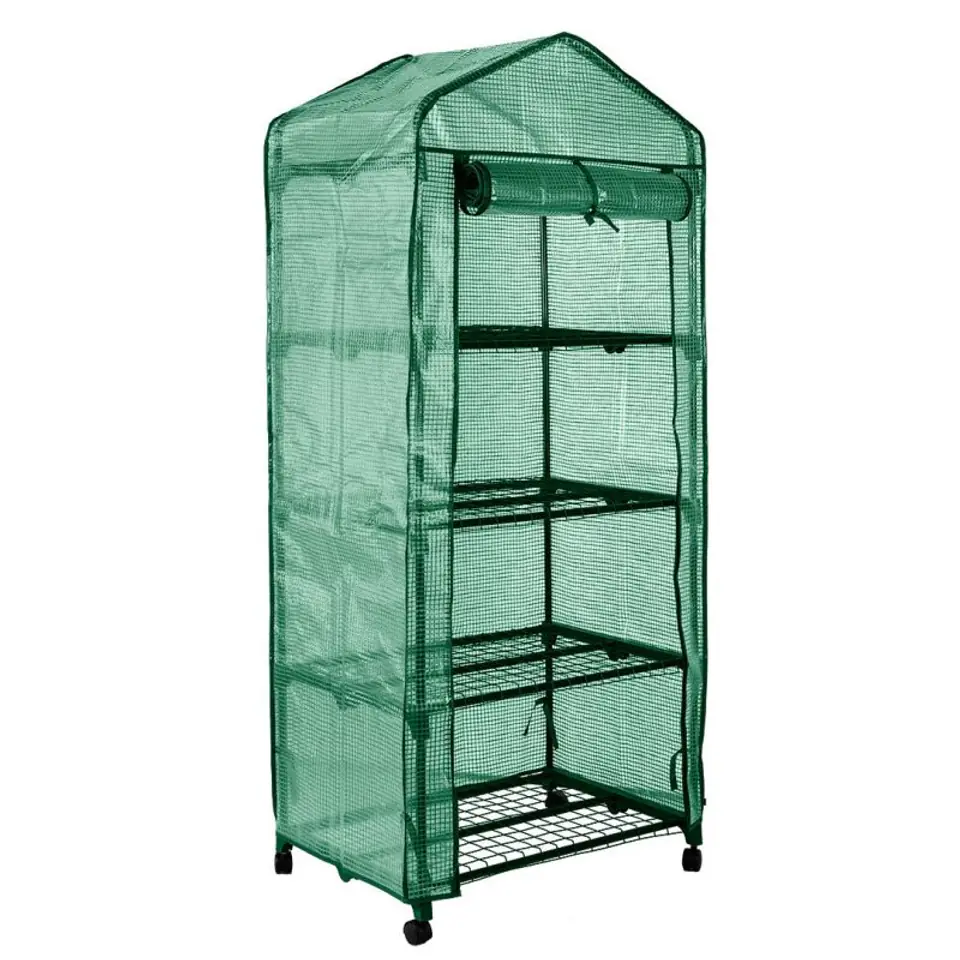 ⁨SZKLARNIA 69*49*160 CM,FOLIA PVC, METALOWA KONSTRUKCJA,KÓŁKA⁩ w sklepie Wasserman.eu