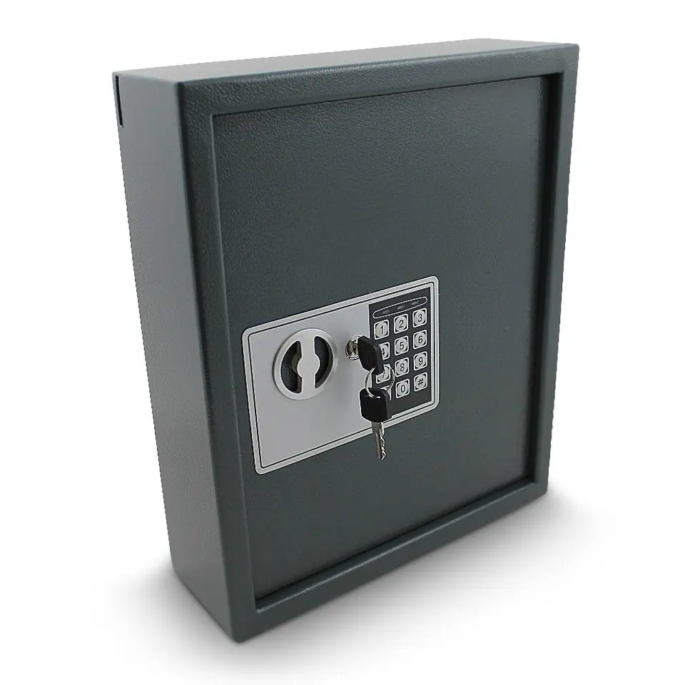 ⁨Sejf na klucze z zamkiem elektronicznym Grafitowa skrytka na pin naścienna⁩ w sklepie Wasserman.eu