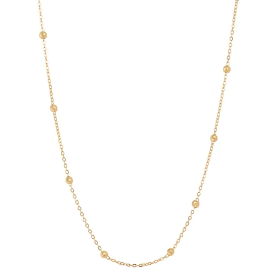 ⁨Łańcuszek z kuleczkami 60 cm (C23/SET/01/2AU)⁩ w sklepie Wasserman.eu