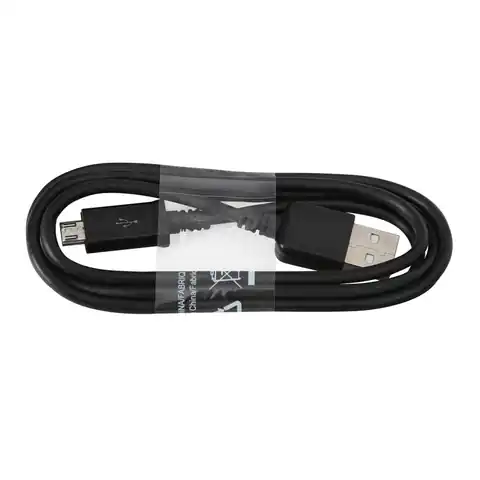 ⁨OMEGA MICRO USB TO USB CABLE KABEL 1M BLACK [42332]⁩ w sklepie Wasserman.eu