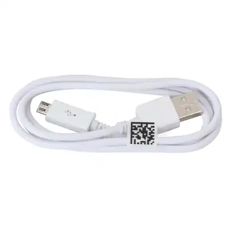 ⁨OMEGA MICRO USB TO USB CABLE KABEL 1M WHITE [42336]⁩ w sklepie Wasserman.eu