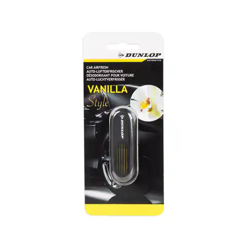 ⁨Dunlop - Odświeżacz powietrza do samochodu 2.8 ml (vanilla)⁩ w sklepie Wasserman.eu