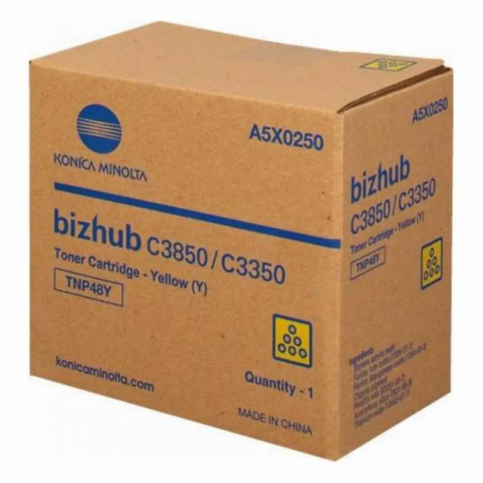 ⁨Konica Minolta oryginalny toner A5X0250, TNP48Y, yellow, 10000s⁩ w sklepie Wasserman.eu